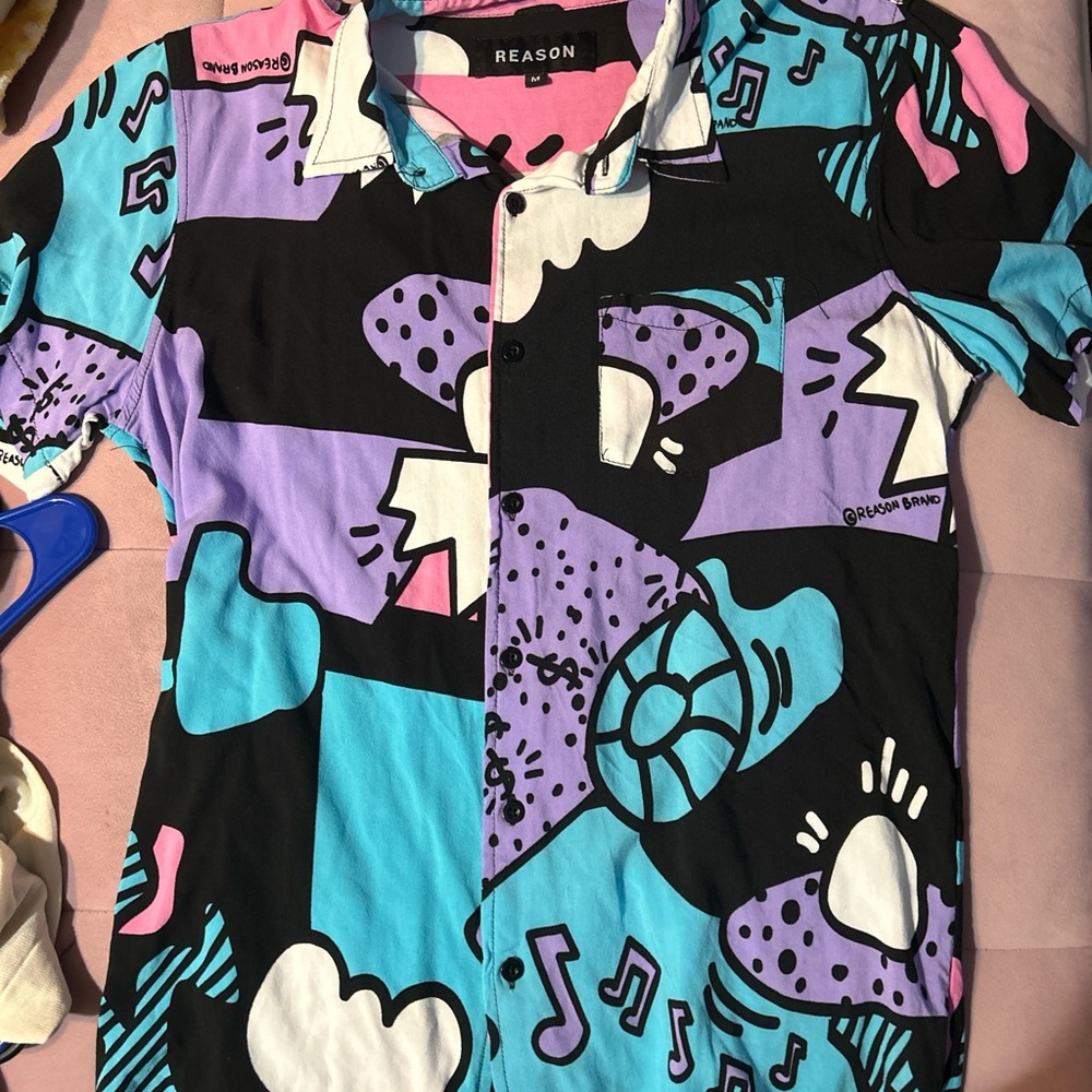 reason brand collared blouse shirt